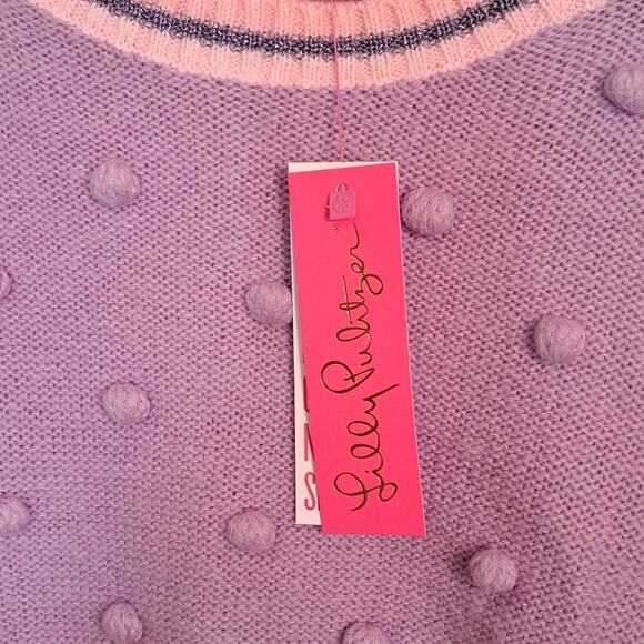 Lilly Pulitzer Dorianna Sweater Purple Iris LG - Picture 12 of 12